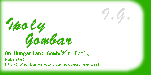 ipoly gombar business card